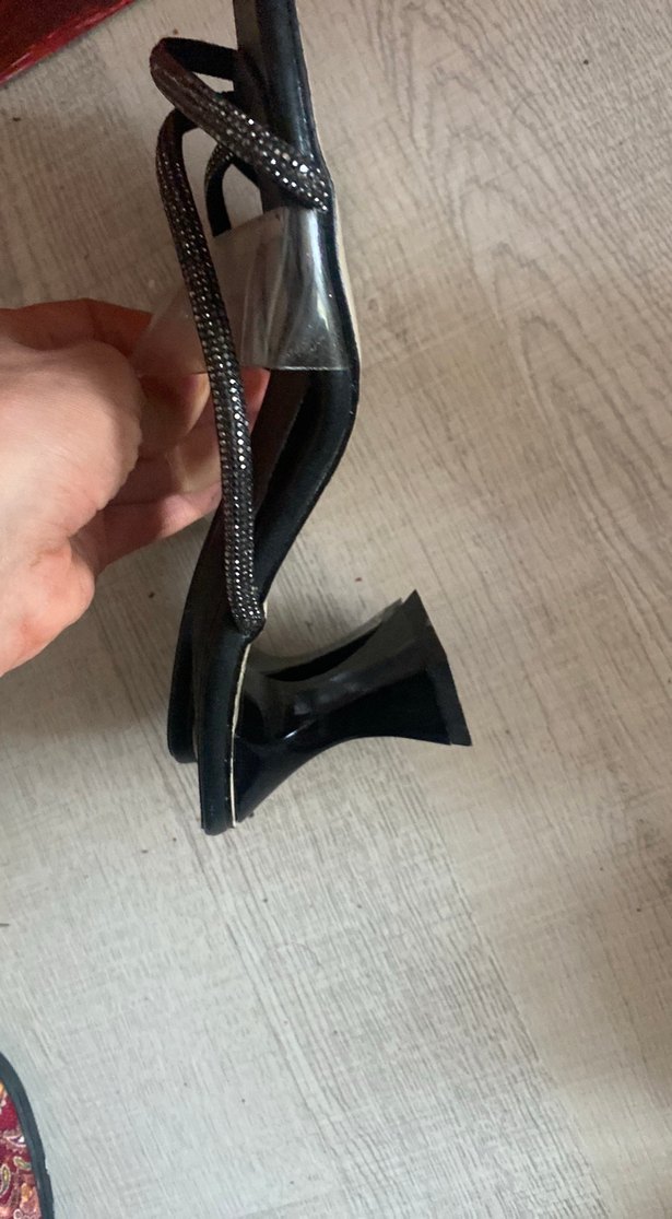 Klasik Siyah Topuklu Kadın Akşam Ayakkabısı - Görsel 3