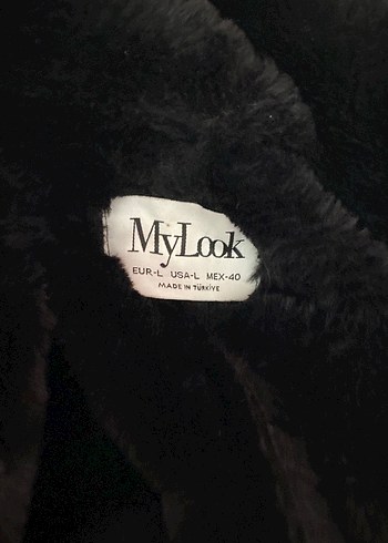 Kadın Siyah Deri Midi Mont - Görsel 2