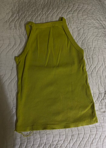 Kadın Sarı Yüksek Yakalı Kolsuz Atlet - Görsel 3