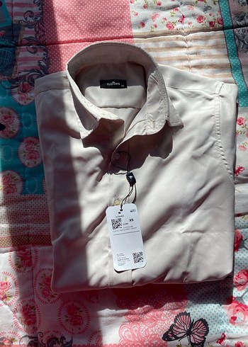 Bej Erkek Ofis Gömleği, Uzun Kollu, Regular Fit - Görsel 2