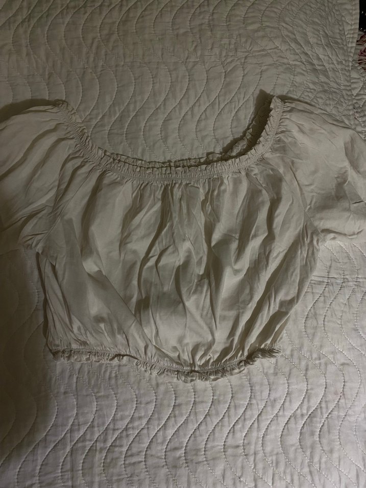 Beyaz Bohem Midi Kadın Bluz - Görsel 2