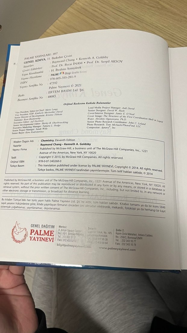 Genel Kimya - Raymond Chang, Kenneth A. Goldsby - Görsel 4