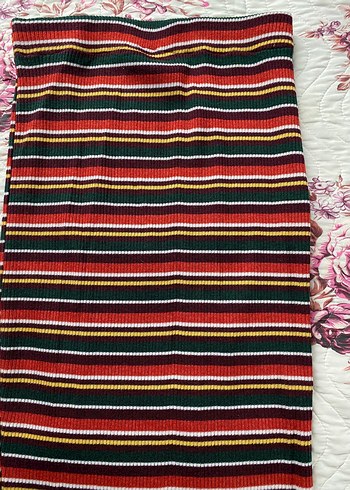 Zara Erkek Çok Renkli Uzun Çizgili etek