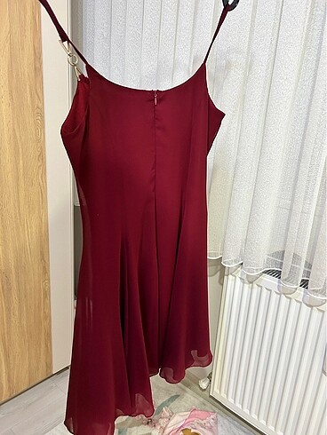 38 Beden TrendyolMilla Bordo elbise