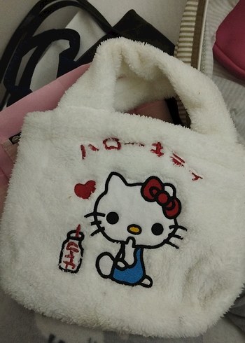 Renkli Baskılı Beyaz Çocuk çantası - Görsel 2