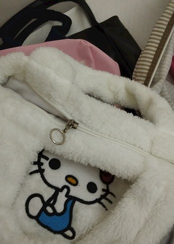 Renkli Baskılı Beyaz Çocuk çantası - Görsel 3