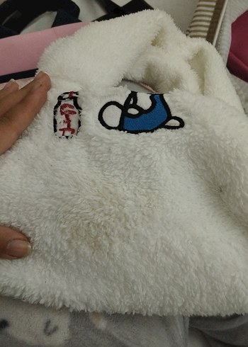 Renkli Baskılı Beyaz Çocuk çantası - Görsel 6