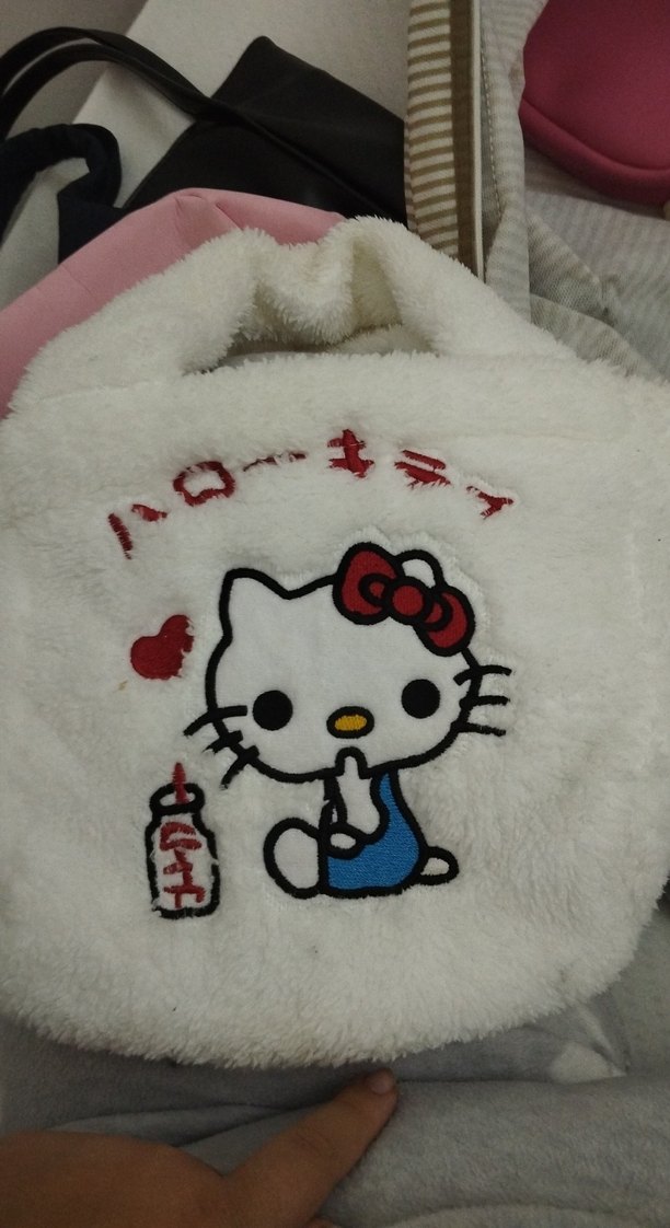 Renkli Baskılı Beyaz Çocuk çantası - Görsel 5