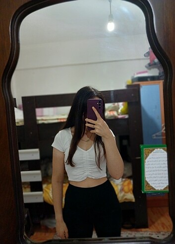 Beyaz MAVİ Crop