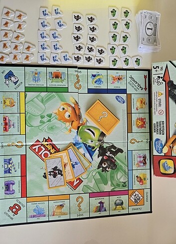  Beden Renk Monopoly Junior kutu oyunu