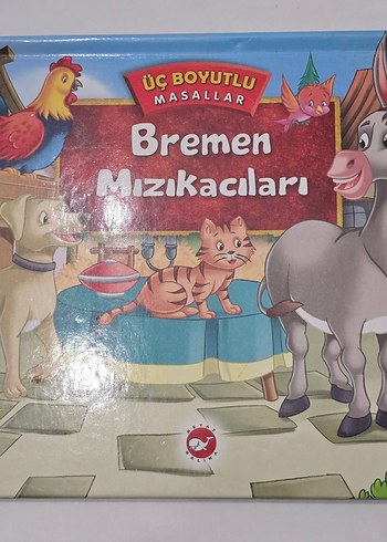 Bremen Mızıkacıları 3 Boyutlu Masal Kitabı
