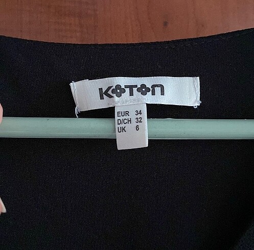 34 Beden siyah Renk Koton elbise
