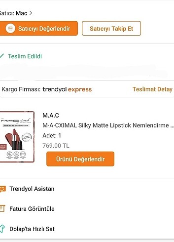  Beden Mac ruj orijinal velvet teddy