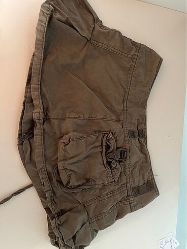 Urban Outfitters grunge vintage fairycore haki yeşili mini etek