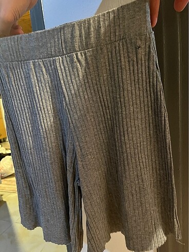 bershka capri şort kısa gri