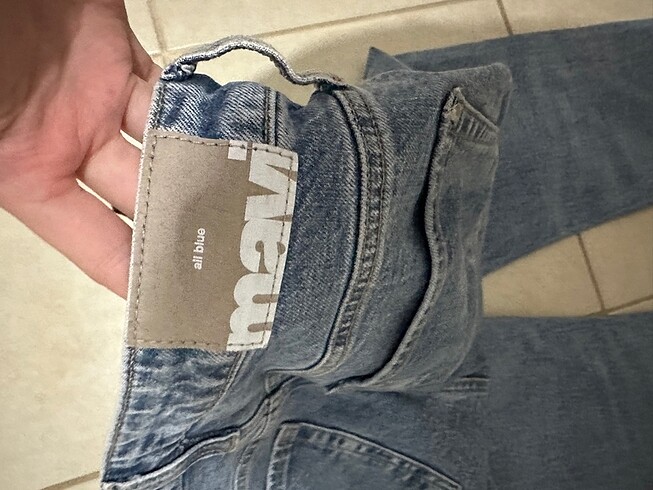 29 Beden mavi Renk Mavi Mom Jean