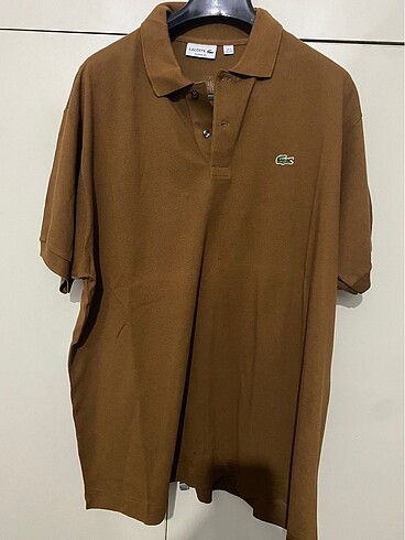 Lacoste erkek kahverengi t shirt