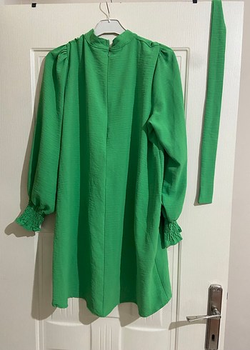 Yeşil Piliseli Bohem Midi Tunik - Görsel 4