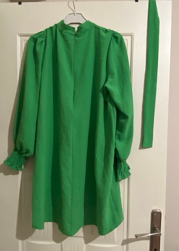 Yeşil Piliseli Bohem Midi Tunik - Görsel 3