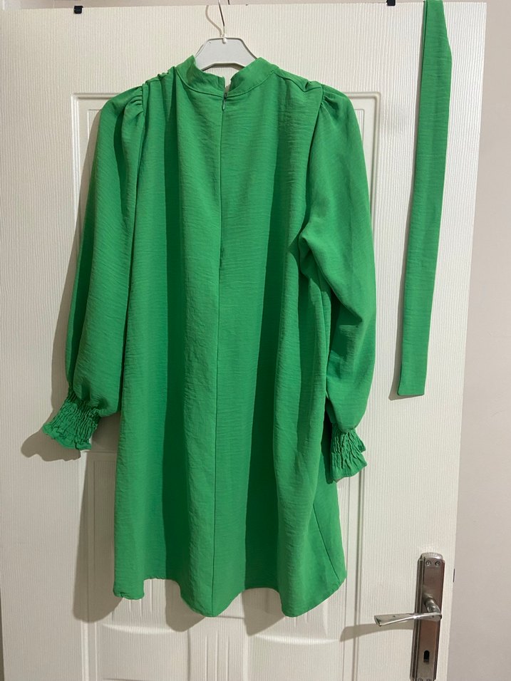 Yeşil Piliseli Bohem Midi Tunik - Görsel 4