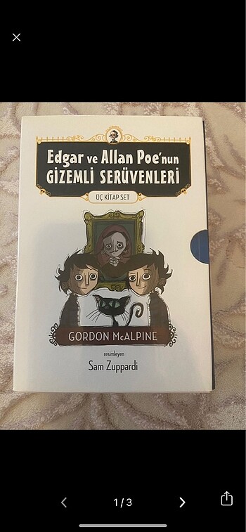 Edgar ve Allan Poe'nun Gizemli Serüvenleri serisi- 3 kitap