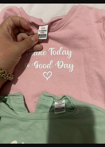 Kız Çocuk Pembe Uzun Kollu Pamuklu Tişört
