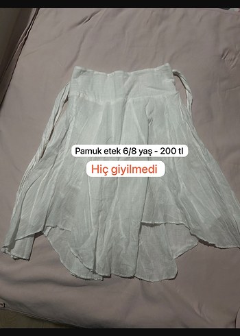 Diğer Pamuk etek 6/8 yaş