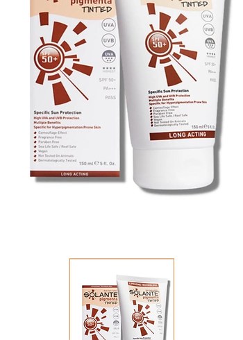 Solante Pigmenta Tonlu Güneş Losyonu SPF 50+ 150 ml - Görsel 4