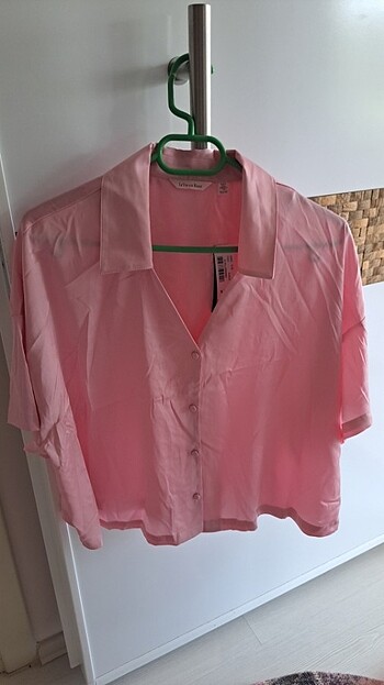 Pembe saten pijama takımı