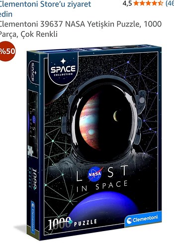 Clementoni 1000 Parça NASA Uzay Puzzle
