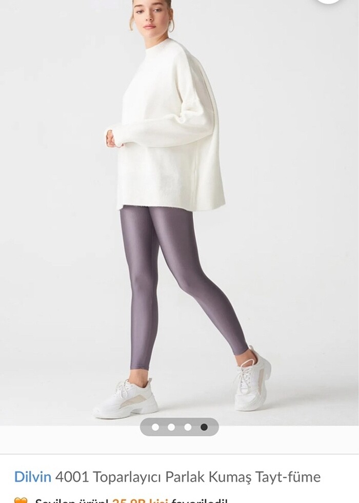 Dişçin parlak tayt - Görsel 4