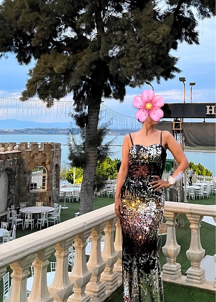 Abiye payetli elbise- Romence marka - Görsel 3