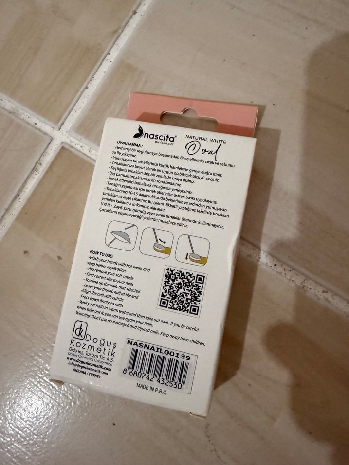 Nascita Oval Beyaz Takma Tırnak 36'lı - Görsel 2