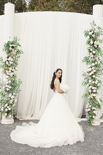 Bir kez kullanıldı gayet iyi Ns sposa markalı gelinlik