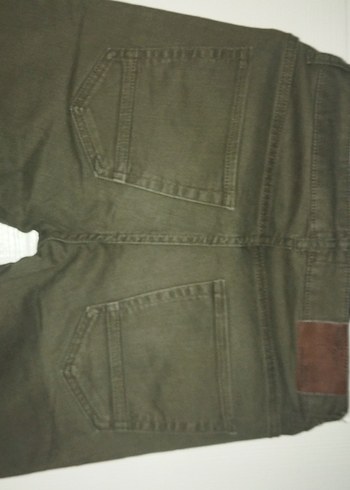 Erkek Haki Baskılı Fermuarlı Pantolon - Görsel 6