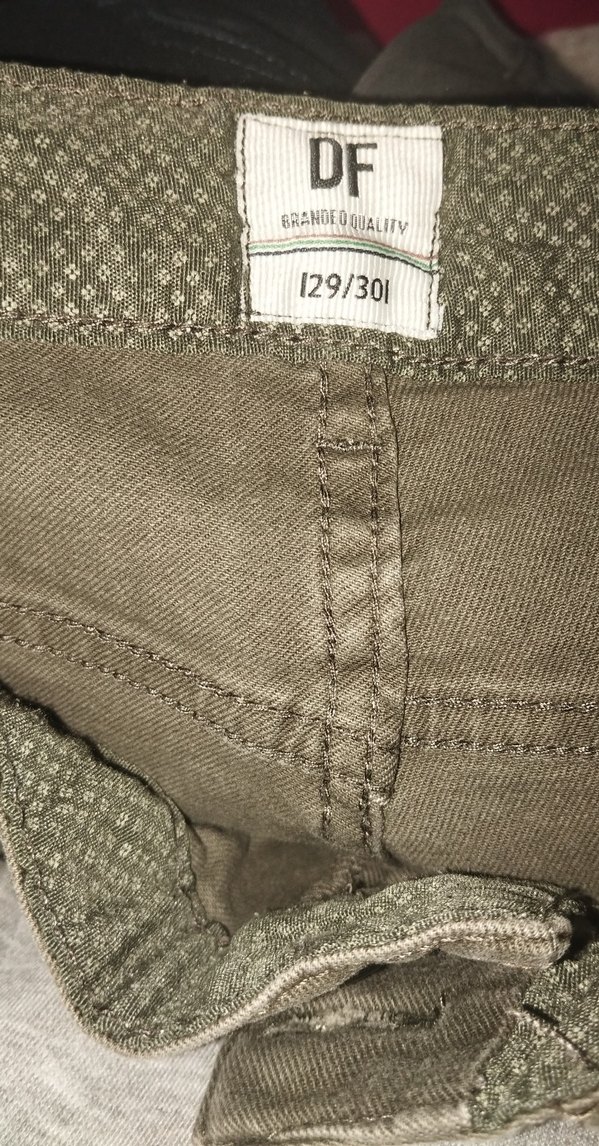 Erkek Haki Baskılı Fermuarlı Pantolon - Görsel 4