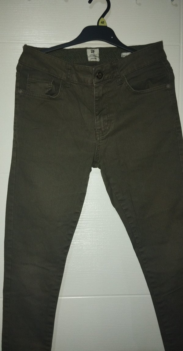 Erkek Haki Baskılı Fermuarlı Pantolon - Görsel 5