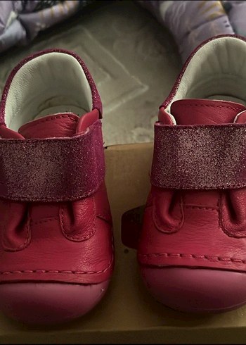 Bordo Kız Bebek İlk Adım Ayakkabısı Vıcco