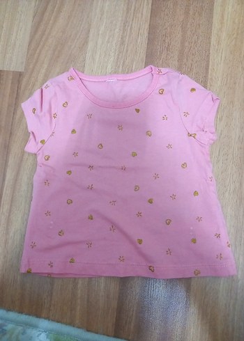 Kız Çocuk Pembe Kısa Kollu LCW Tişört