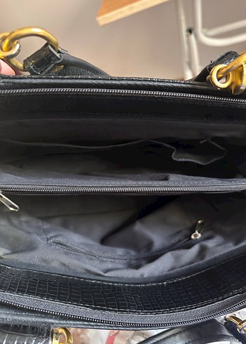 Siyah Deri Gucci Kadın Çanta - Görsel 4
