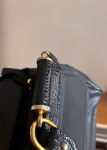 Siyah Deri Gucci Kadın Çanta - Görsel 5