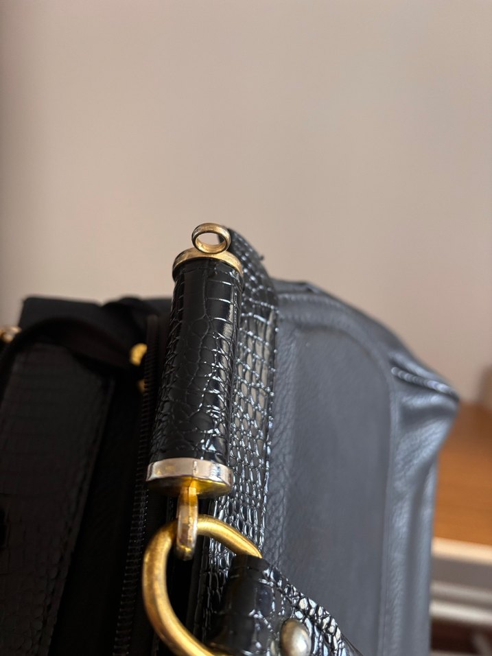 Siyah Deri Gucci Kadın Çanta - Görsel 5