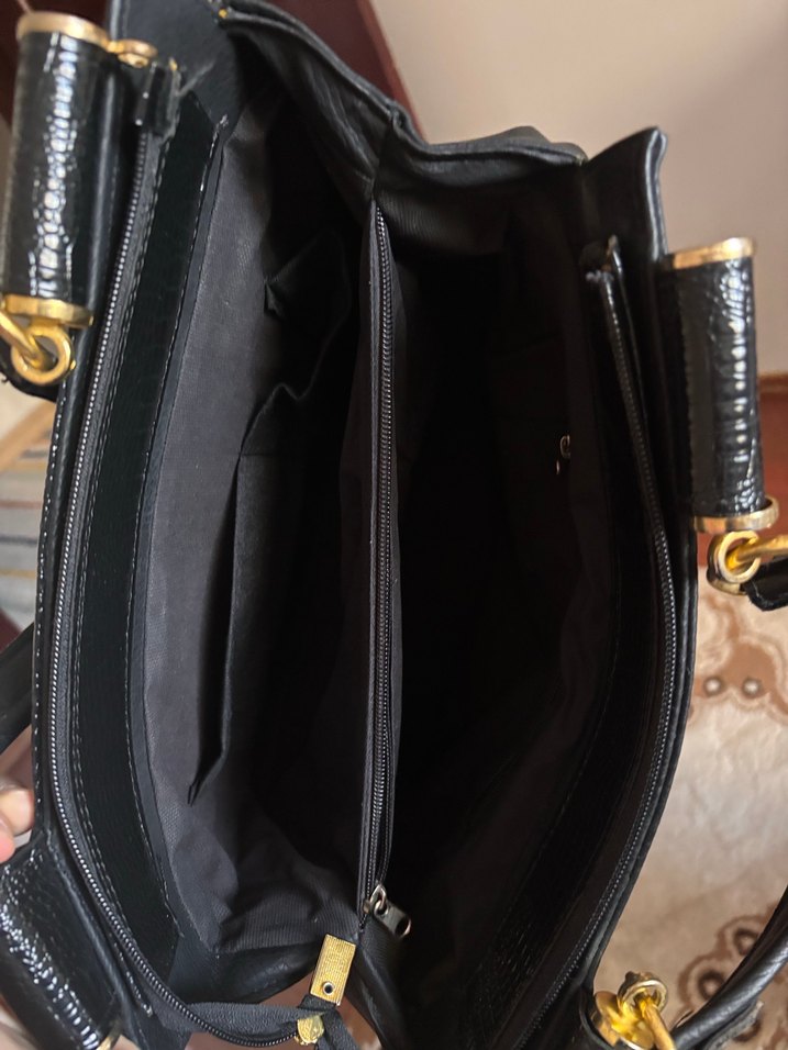 Siyah Deri Gucci Kadın Çanta - Görsel 3