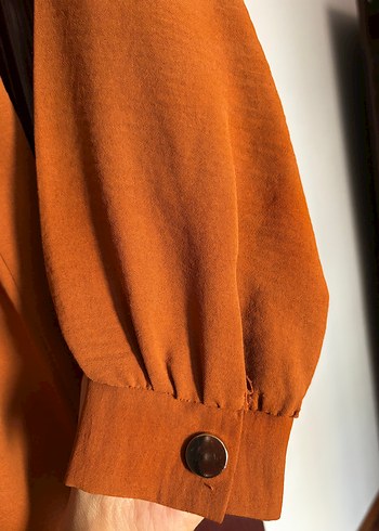 Kahverengi Uzun Kollu Kemerli Tunik - Görsel 4