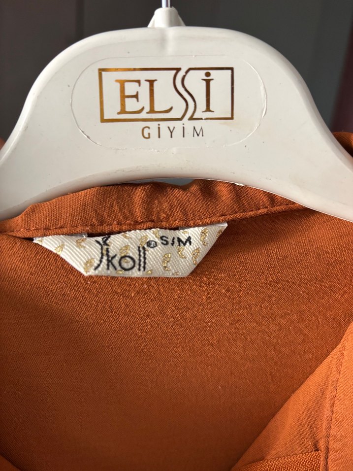 Kahverengi Uzun Kollu Kemerli Tunik - Görsel 5