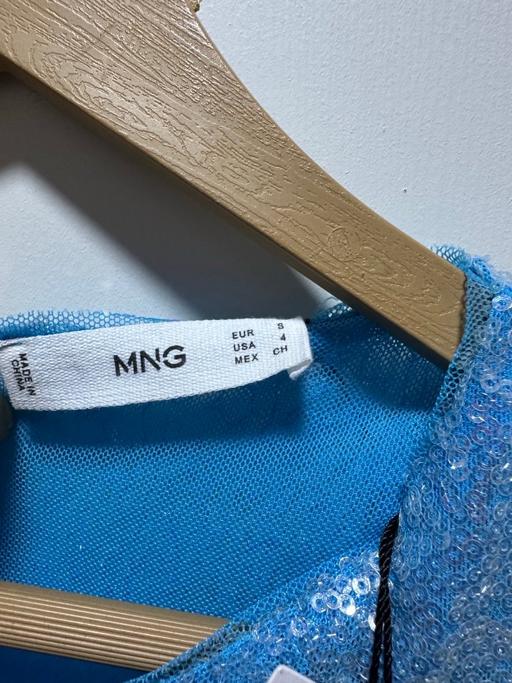 MNG Baskılı Yoga Kayışı Gri ve Mavi - Görsel 2