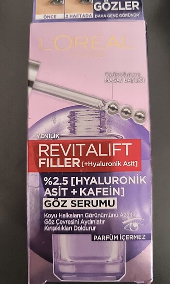 Loreal Paris revitalift göz çevresi serum