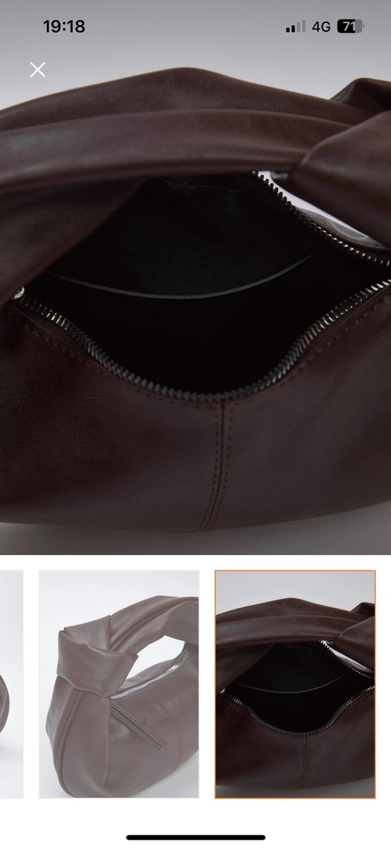 Kahverengi Deri Kadın Çanta - Görsel 4