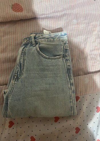 Gri Salaş Midi Kadın Kot Pantolon - Görsel 3