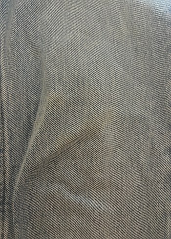 Gri Salaş Midi Kadın Kot Pantolon - Görsel 4